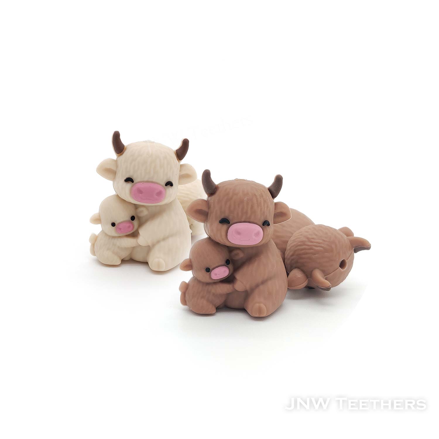 3D cattle silicone focal beads