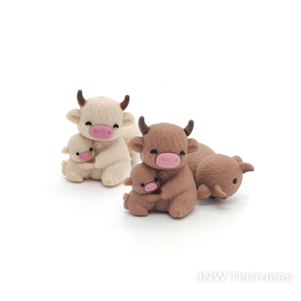 3D cattle silicone focal beads