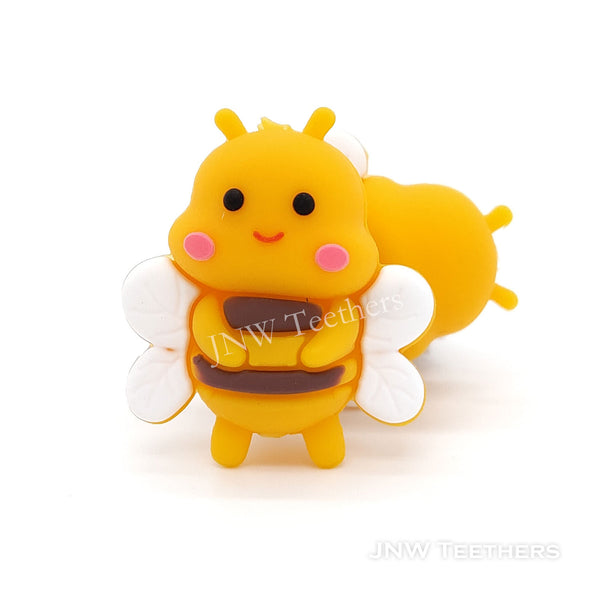 3D Honey bee silicone focal beads