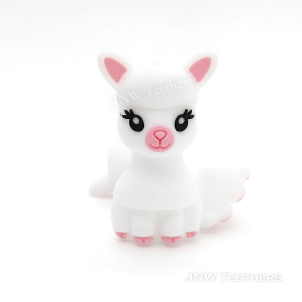 3D llama silicone focal beads