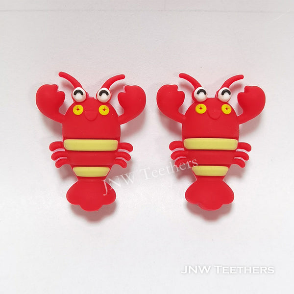 3D lobster silicone focal beads