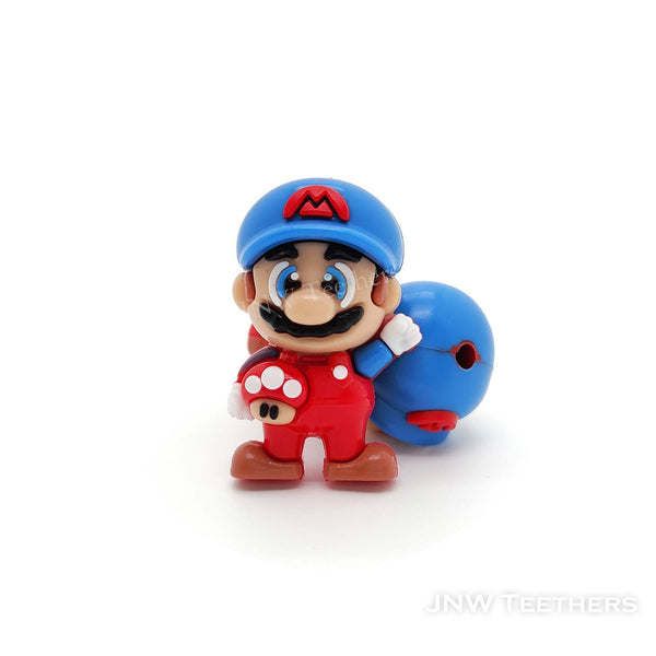 PVC 3D Mario Workers Beads Blue