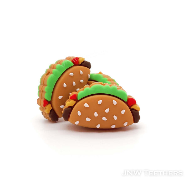 3D Mexican chicken burrito silicone focal beads