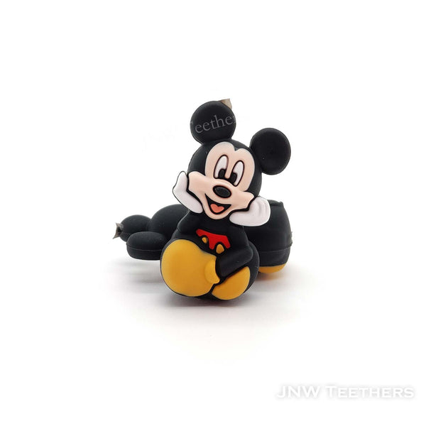 3D Mickey mouse silicone focal beads