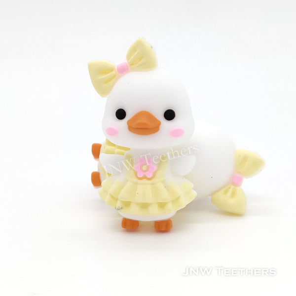 3D Miss duck silicone focal beads