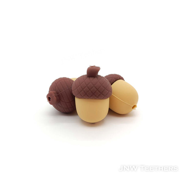 3D pine cones silicone focal beads