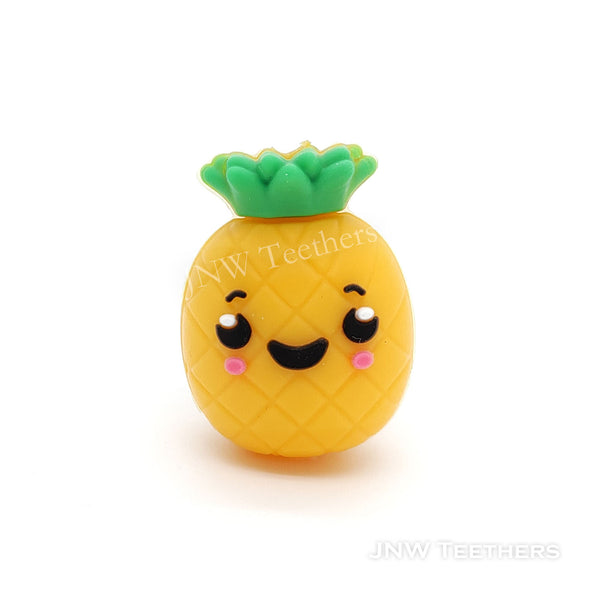 3D Pineapple silicone focal beads