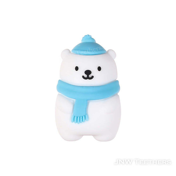 3D Polar Bear in Blue Hat Focals