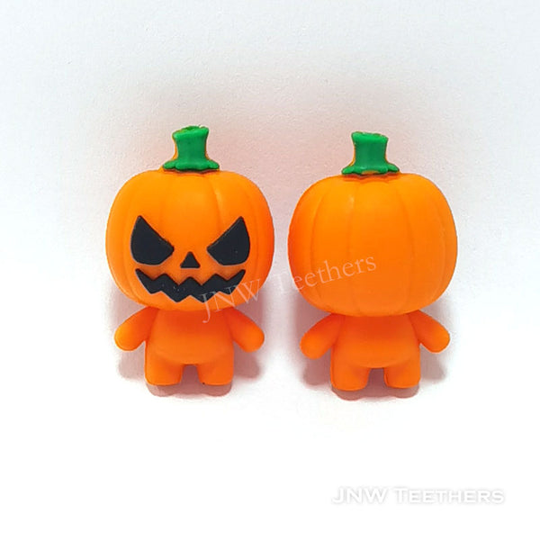 3D pumpkin ghost silicone focal beads