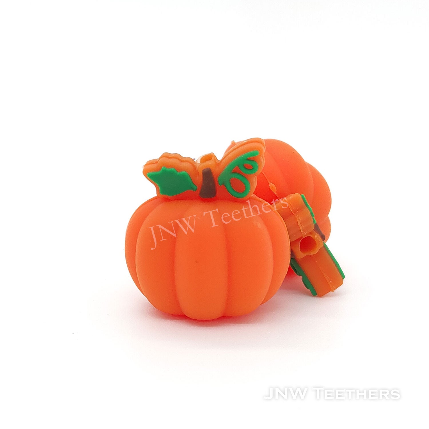 3D Pumpkin silicone focal beads