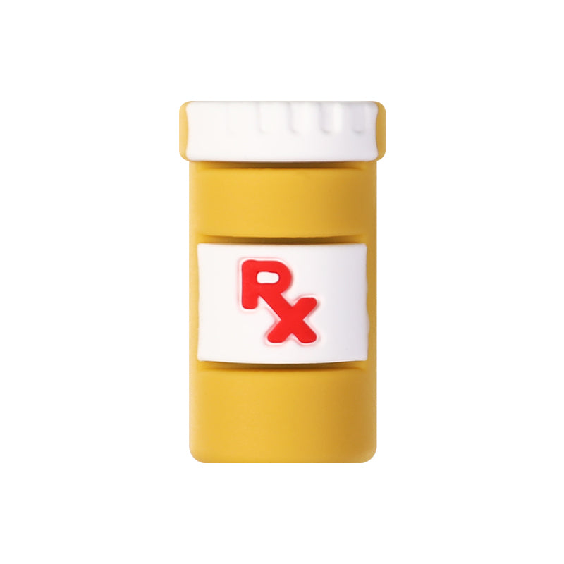 3D RX Medicine bottles Silicone Focal Beads