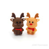3D reindeer silicone focal beads