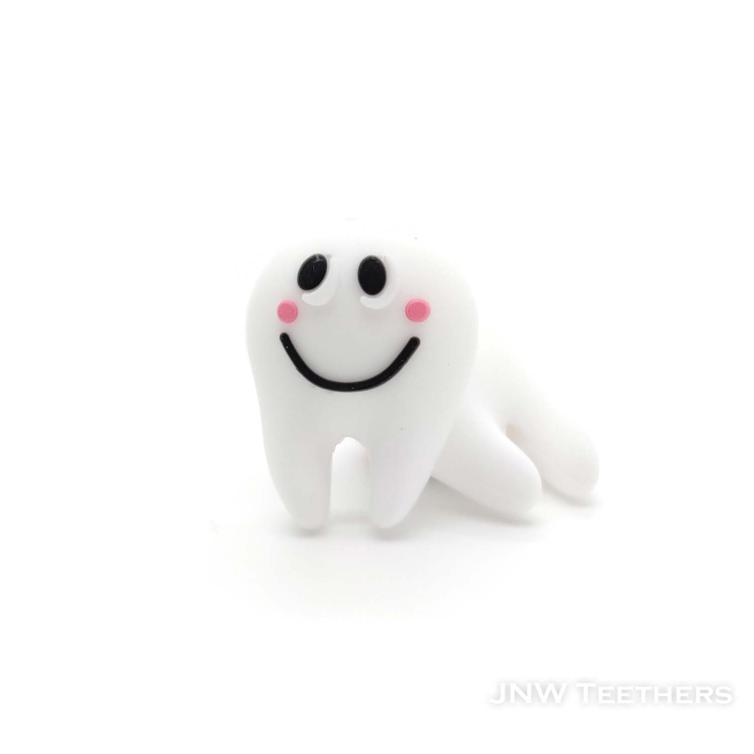 3D smiley teeth silicone focal beads.