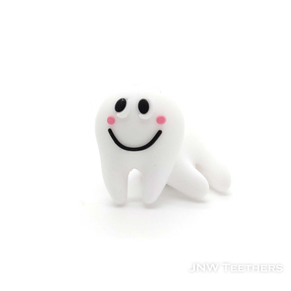 3D smiley teeth silicone focal beads.