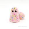 3D sprinkle ghost silicone focal beads pink
