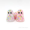 3D sprinkle ghost silicone focal beads