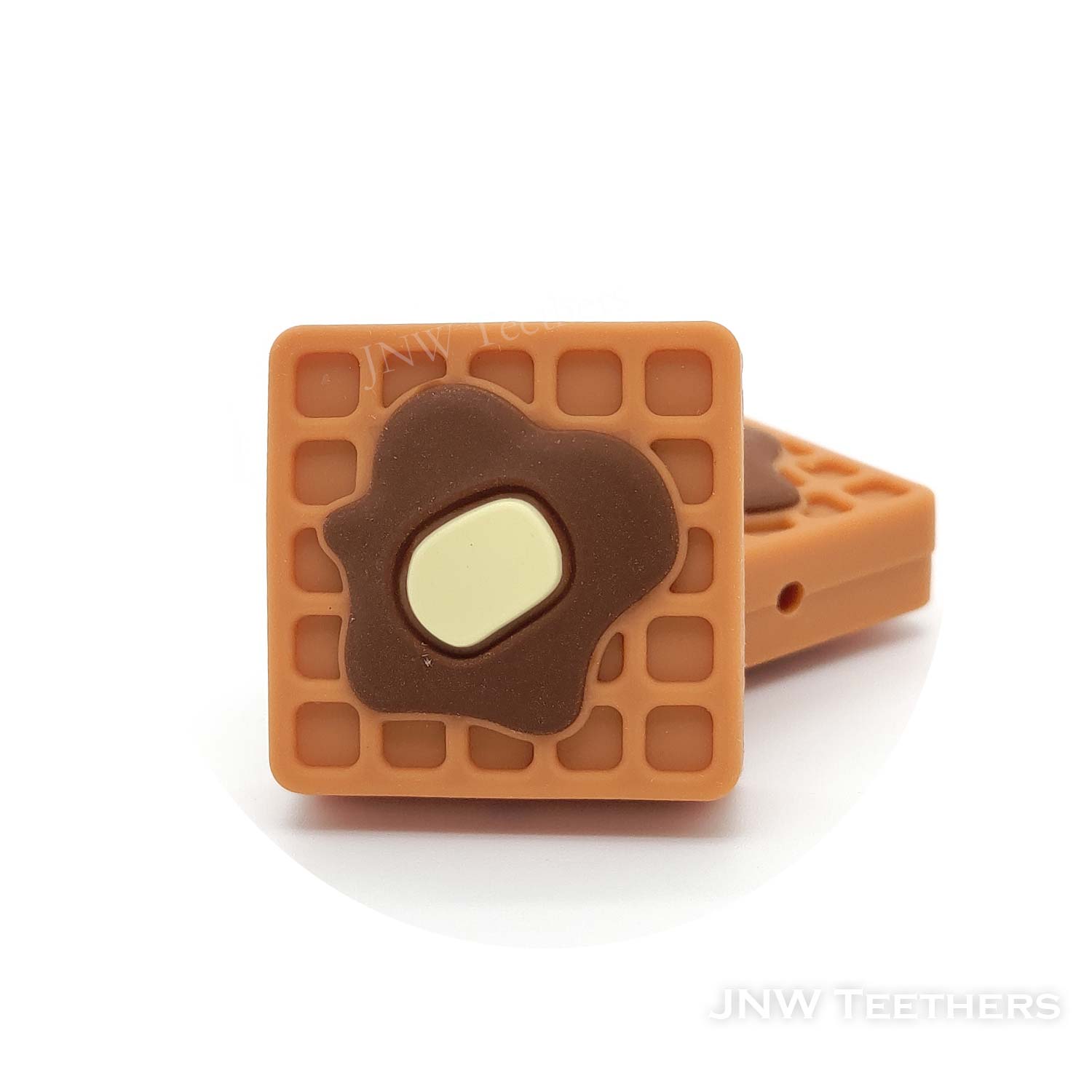 3D Square Waffles silicone focal beads