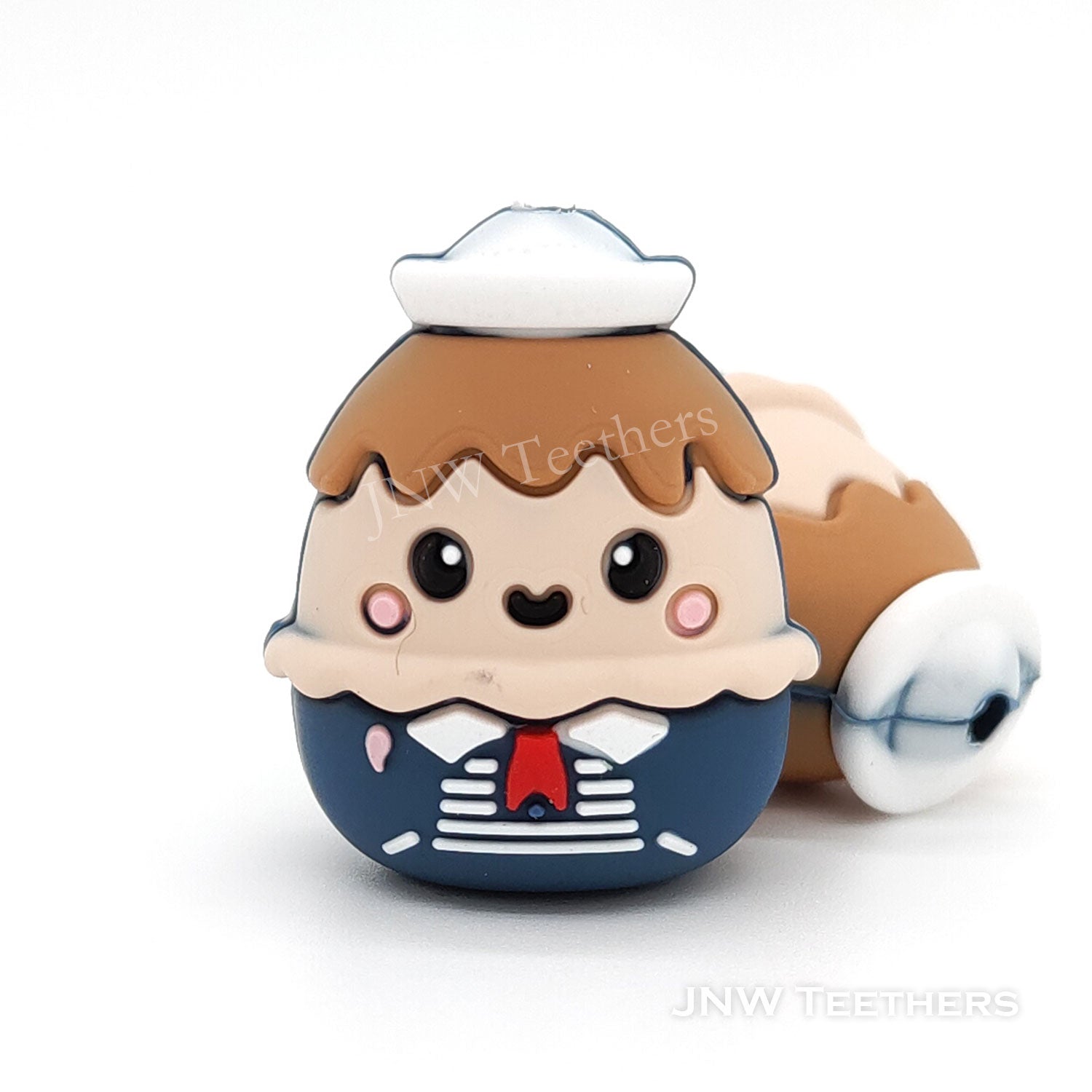 3D Stranger Things silicone focal beads beige