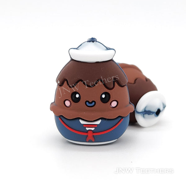 3D Stranger Things silicone focal beads chocolate