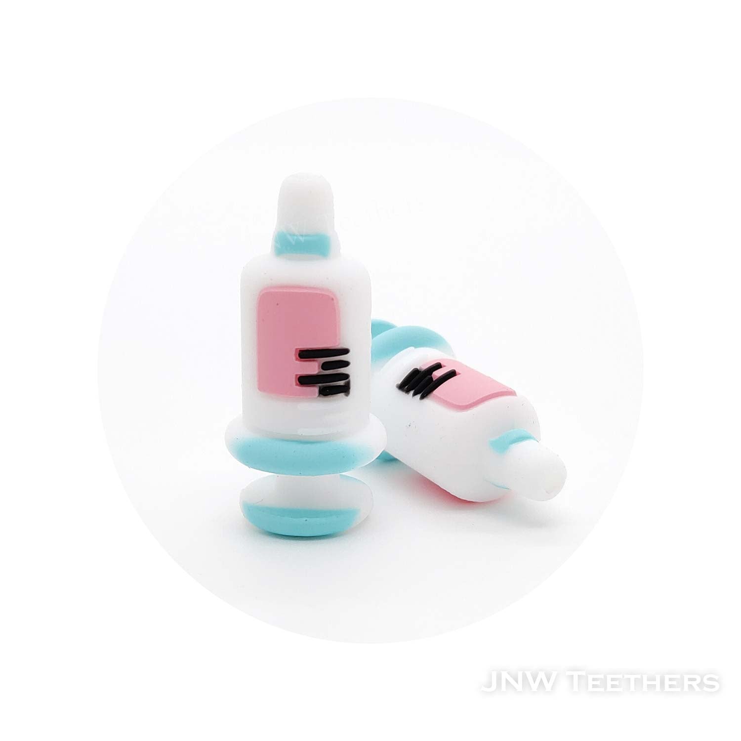 3D Syringe silicone focal beads