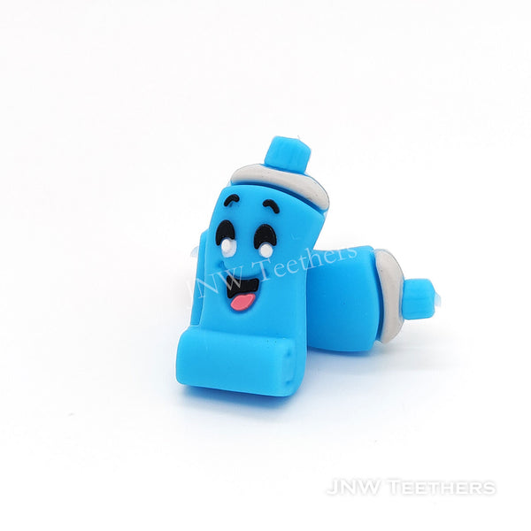 3D toothpaste silicone focal beads