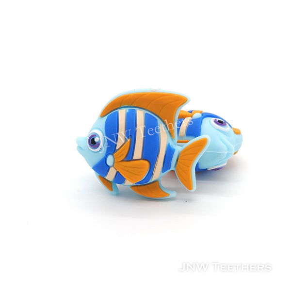 3D tropical fish silicone focal beads
