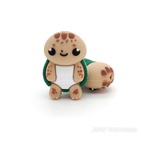 3D Turtle silicone focal beads