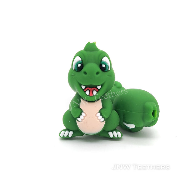 3D Tyrannosaurus Rex silicone focal bead