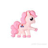 3D pink unicorn silicone focal beads