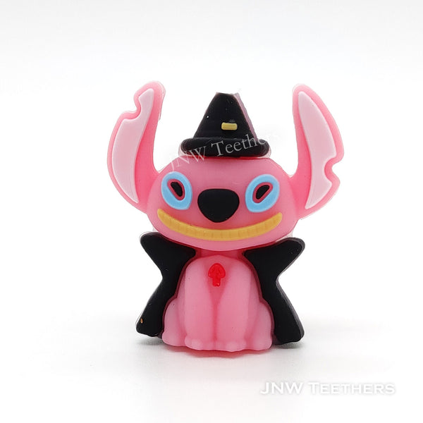 3D Vampire Stitc silicone focal beads pink