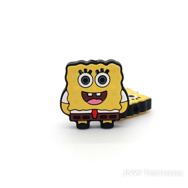 Yellow Sponge silicone focal beads