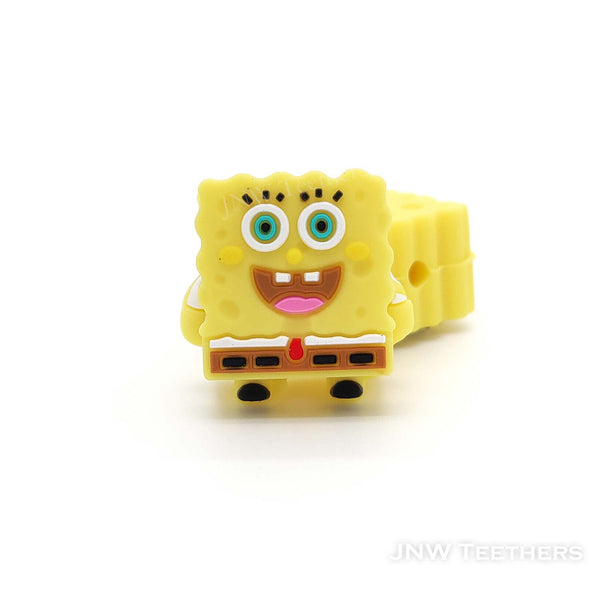 3D yellow sponge silicone focal beads