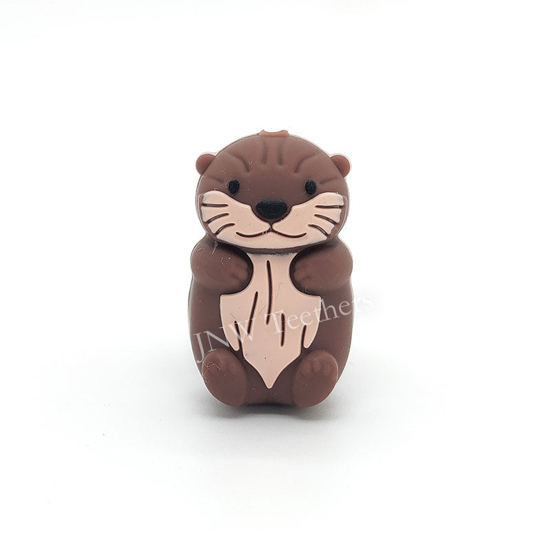 3D Otter silicone focal beads