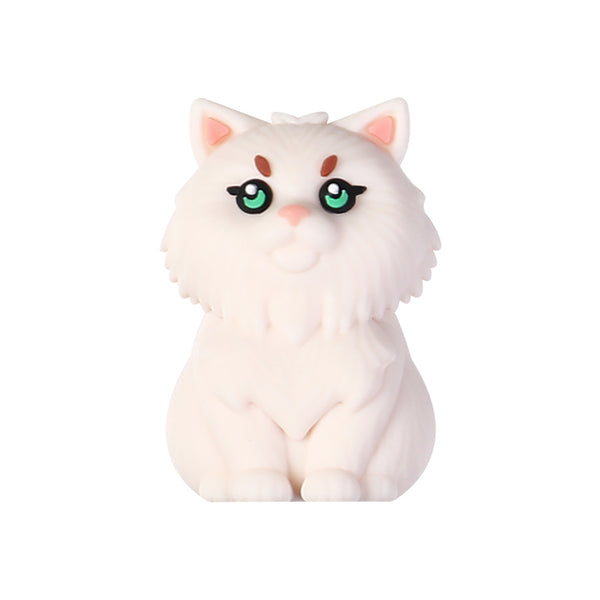 3D Cat Silicone Focal Beads