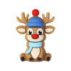 3D Snowmen Silicone Focal Beads