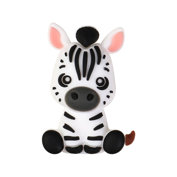 3D Zebra Silicone Focal Beads