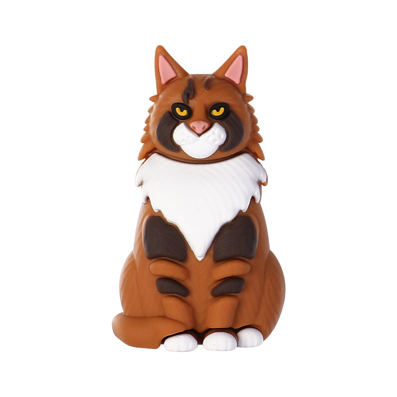 3D Cat Silicone Focal Beads