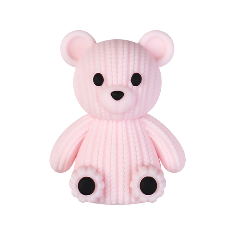 3D Bears Silicone Focal Beads