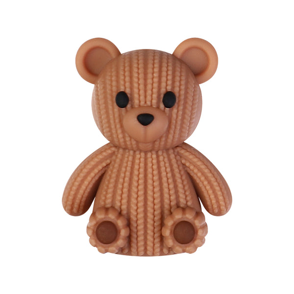 3D Bears Silicone Focal Beads
