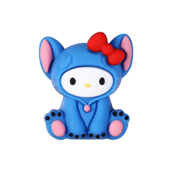 3D Blue kt cat Silicone Focal Beads