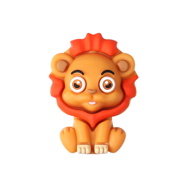 3D Lion silicone focal beads wholesale