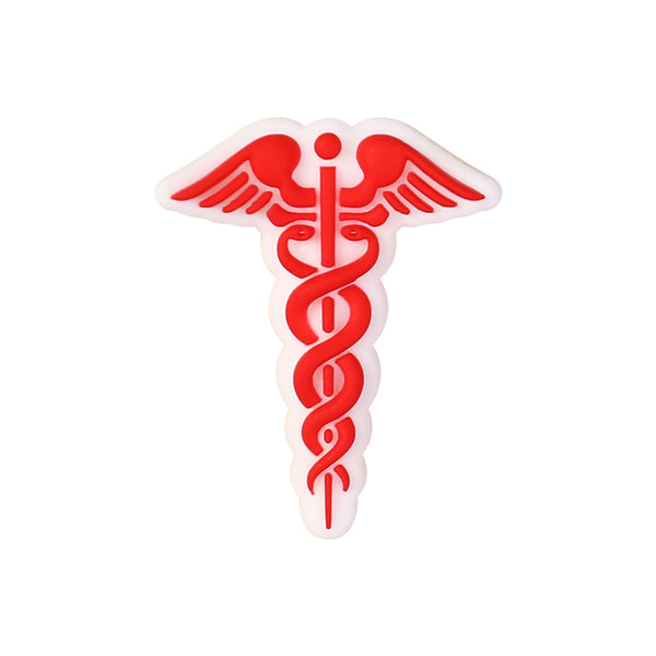 3D Medical and nursing symbol Silicone Focal Beads