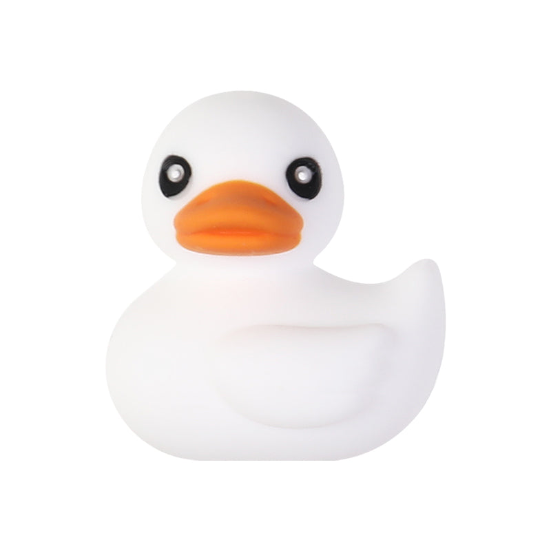 3D White duck Silicone Focal Beads