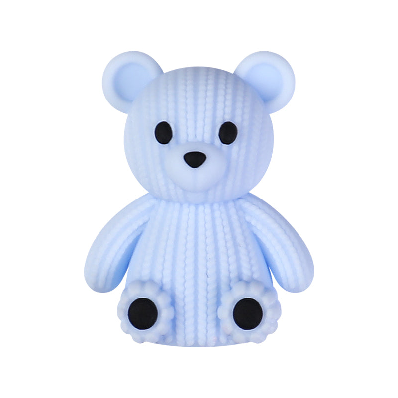 3D Bears Silicone Focal Beads
