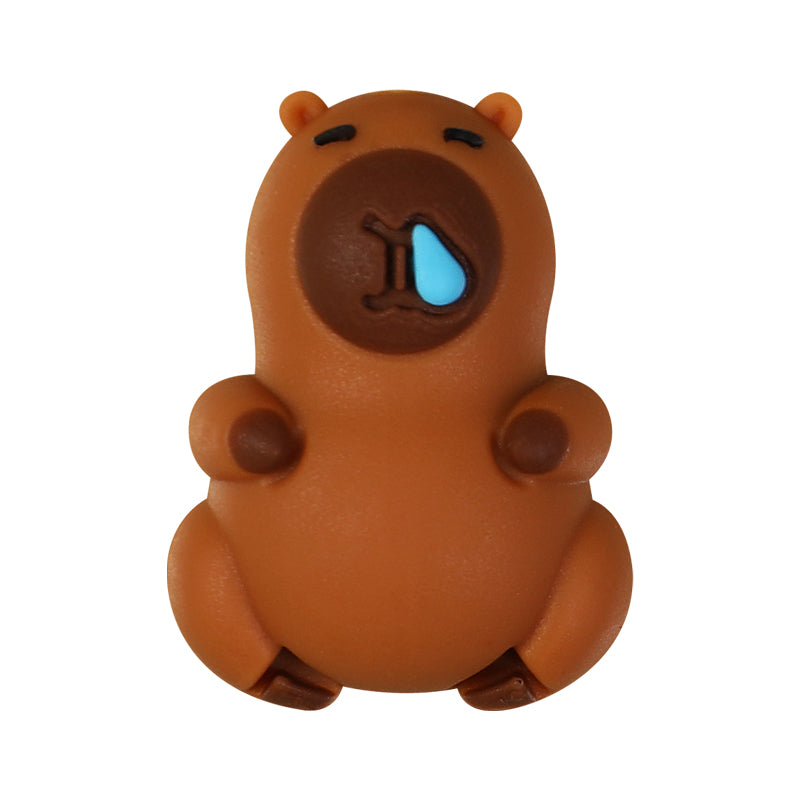 3D Capy bara bear Silicone Focal Beads