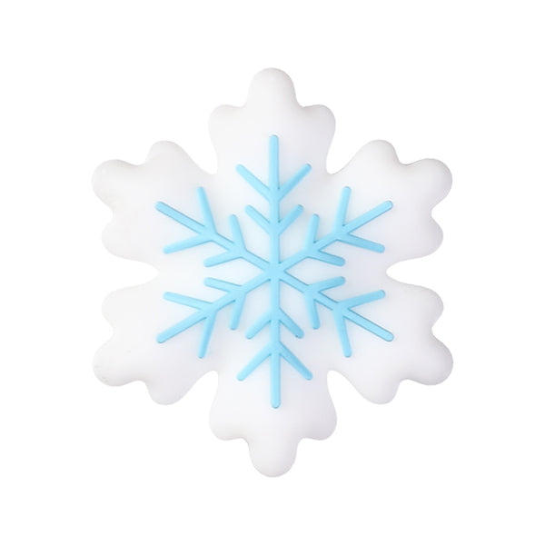 3D Snowmen Silicone Focal Beads