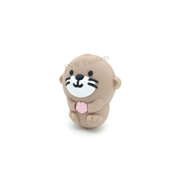 3D Otter Silicone Focal Beads