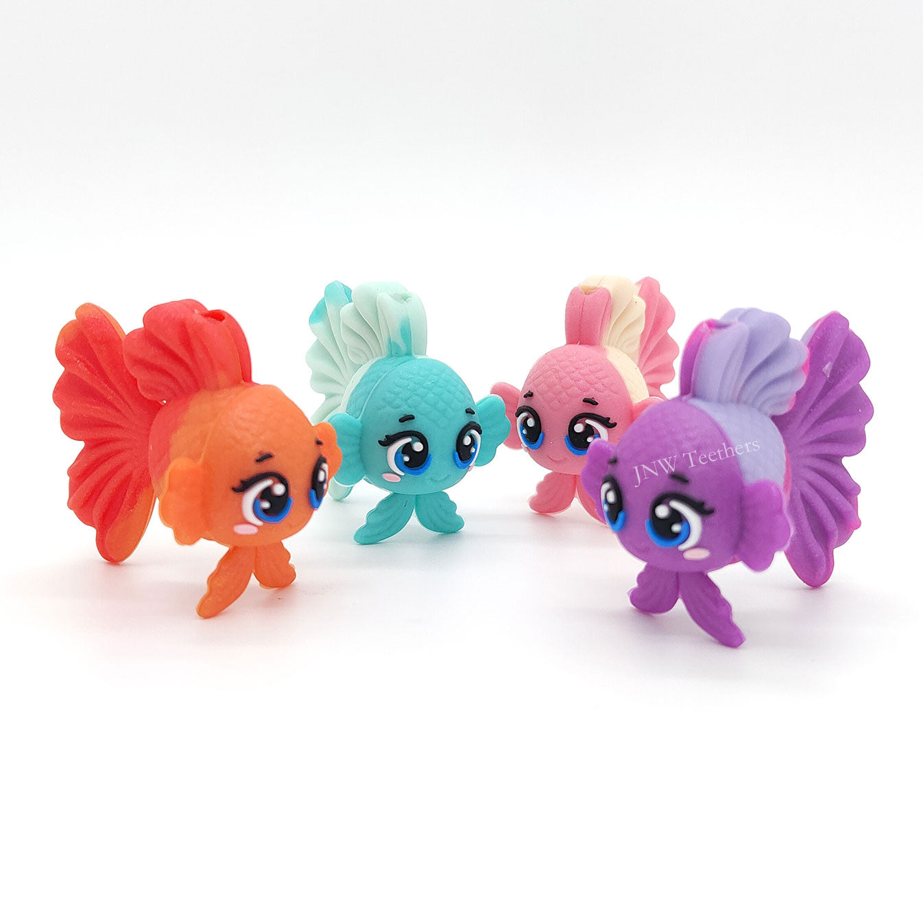 3D Goldfish Silicone Focal Beads
