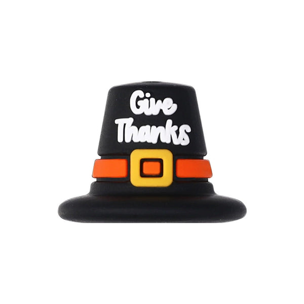 3D Hat Silicone Focal Beads