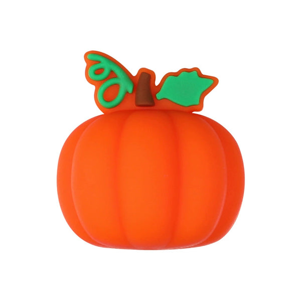 3D Punpkin  Silicone Focal Beads